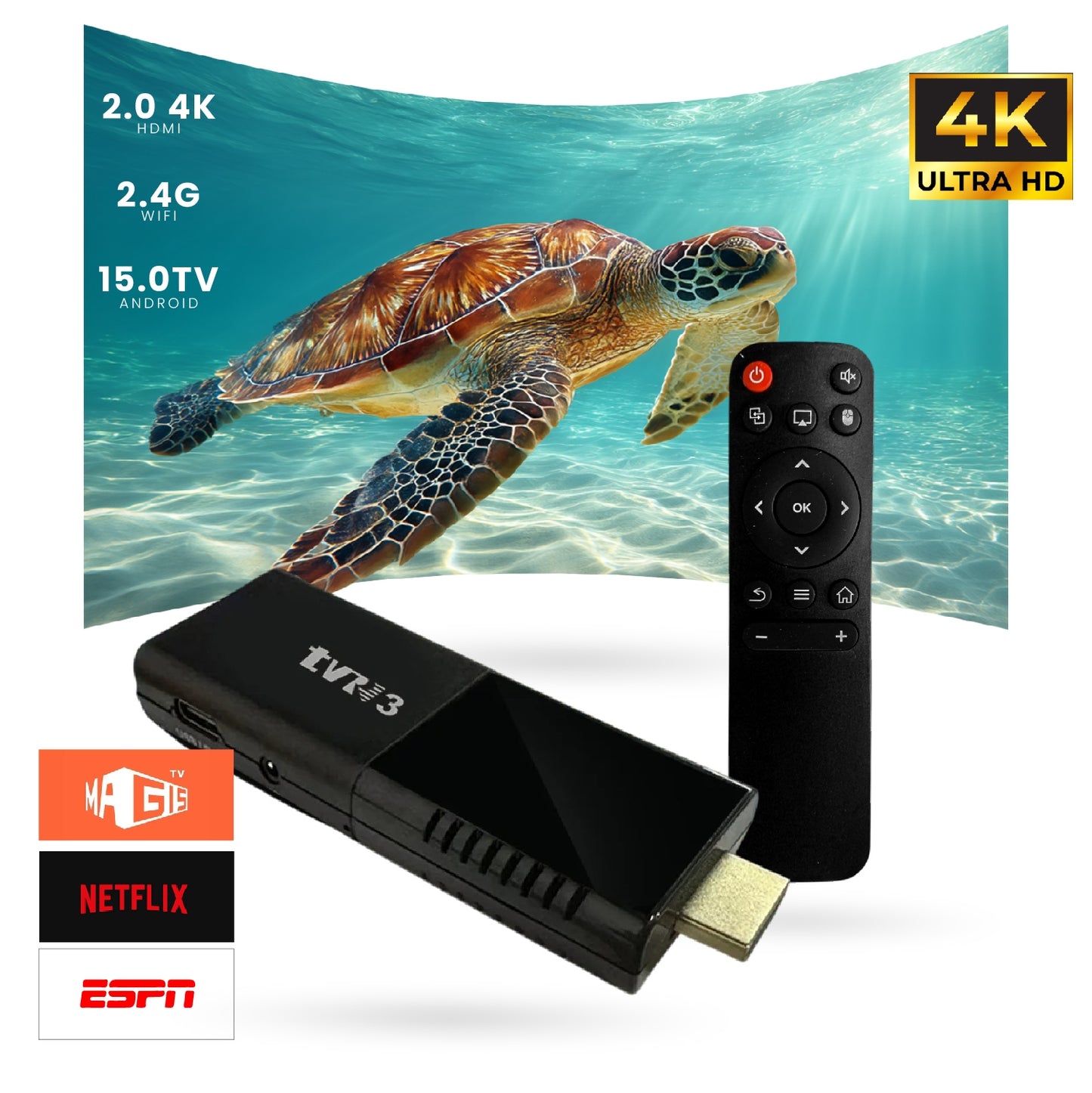 Android TV Stick HDMI 4K Ultra HD