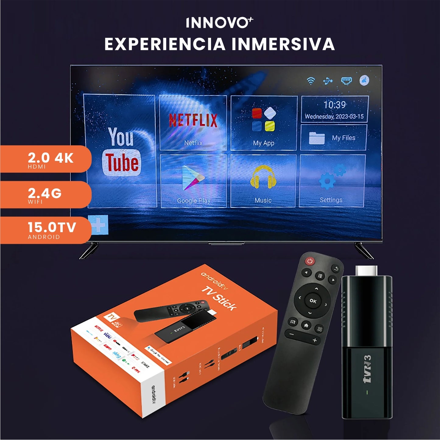 Android TV Stick HDMI 4K Ultra HD