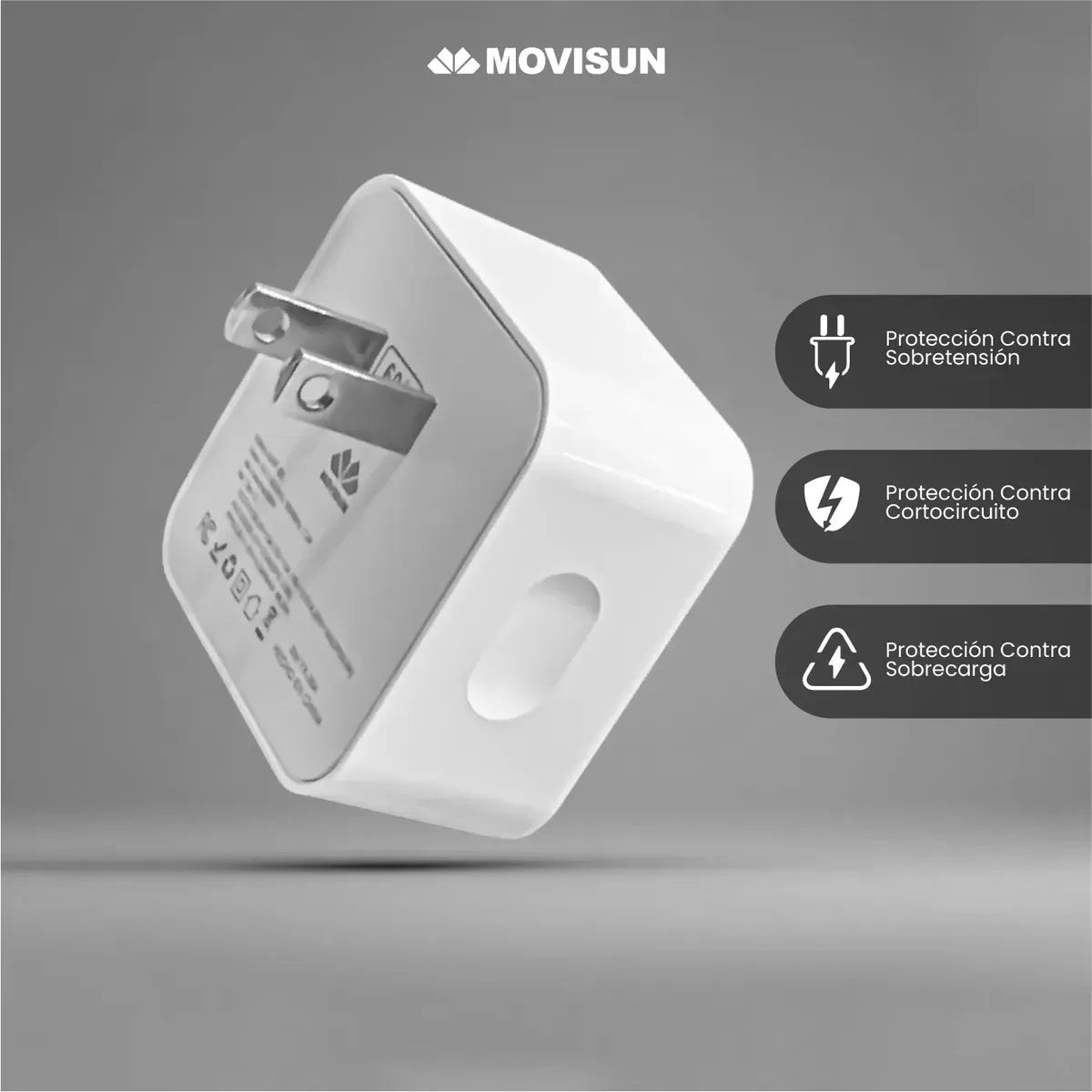 Cargador Movisun Mip-60 Gan 60w Usb Tipo C
