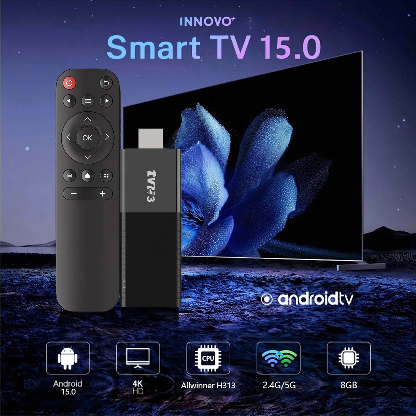 Android TV Stick HDMI 4K Ultra HD